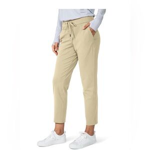 Gradual Everyday Drawstring Ankle Pants in Beige (XL) NEW